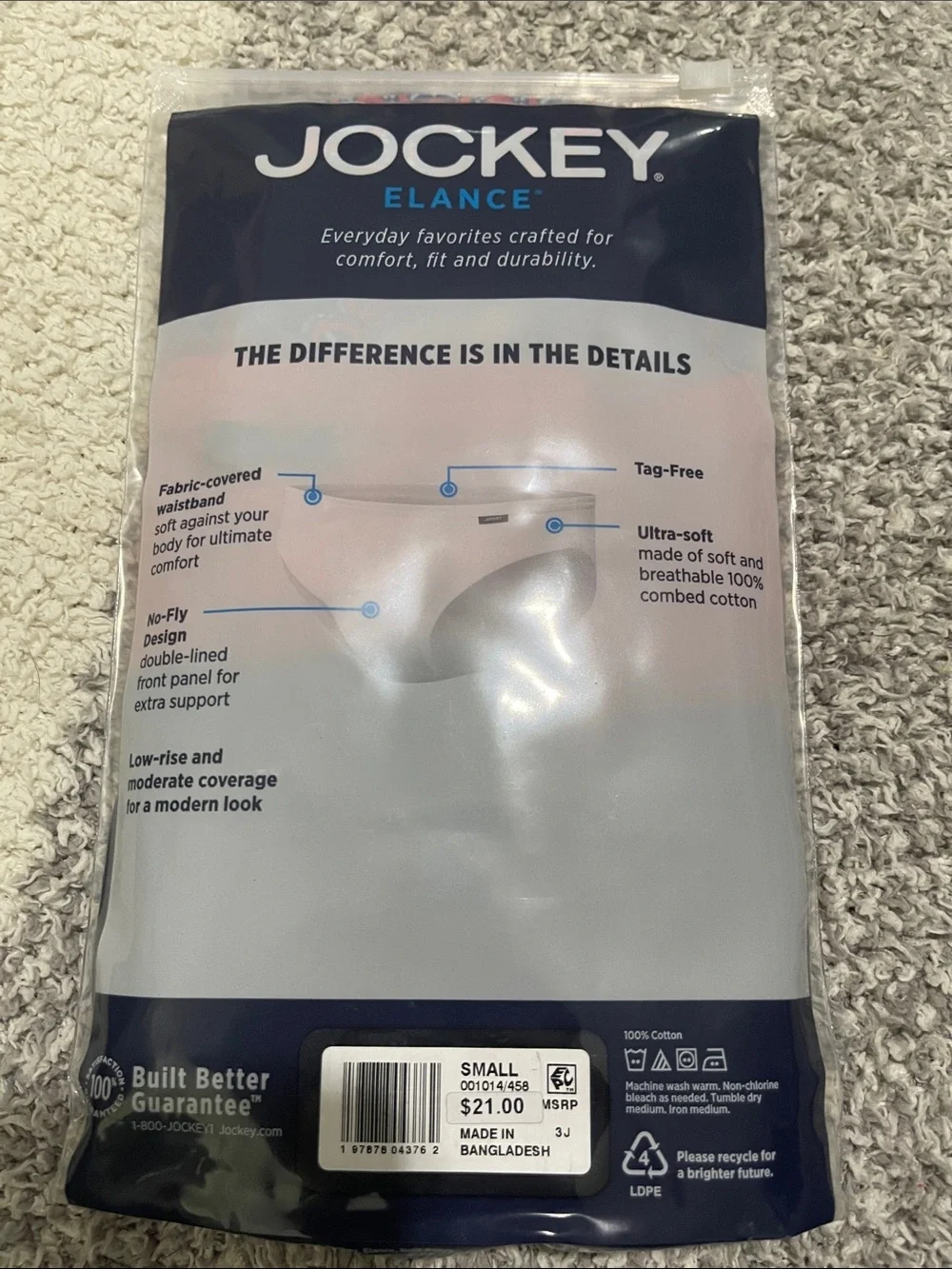 NIP- Jockey - Men’s S cotton bikinis 3 pack Assorted